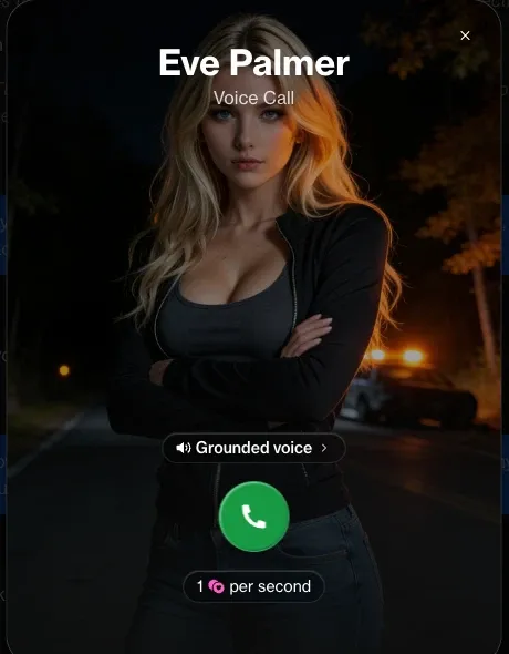 Appel vocal avec une copine IA